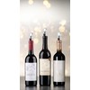Set of 3 Durable Metal Wine Stoppers—Leak-Proof Design for Airtight