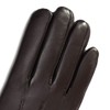 Harssidanzar Leather Gloves for Men, Winter 100% Rabbit Fur Lined