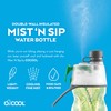 O2COOL Mist 'N Sip Misting Water Bottle 2-in-1 Mist And