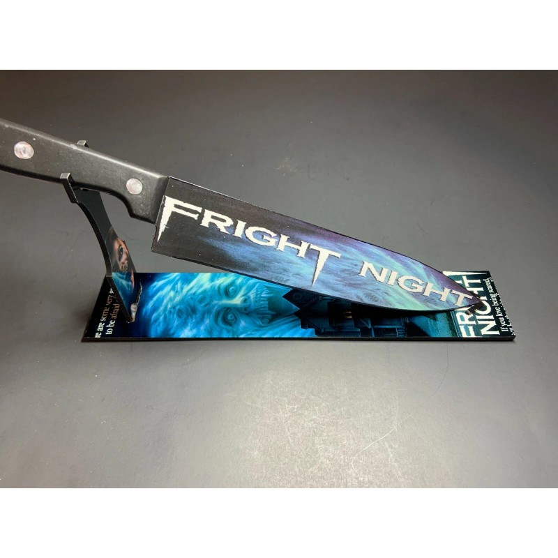 Fright Night 1985 80's Horror Kitchen Knife With Sublimated Stand