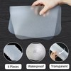 KIOEEE Clear Plastic Placemats Set of 6-Polypropylene Table Protector for