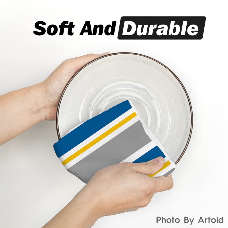 Artoid Mode Stripes Home Sweet Home Boho Spring Kitchen Towels