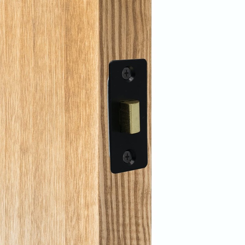Tubular Latches Mortice Door Latch | Matt Black | 3