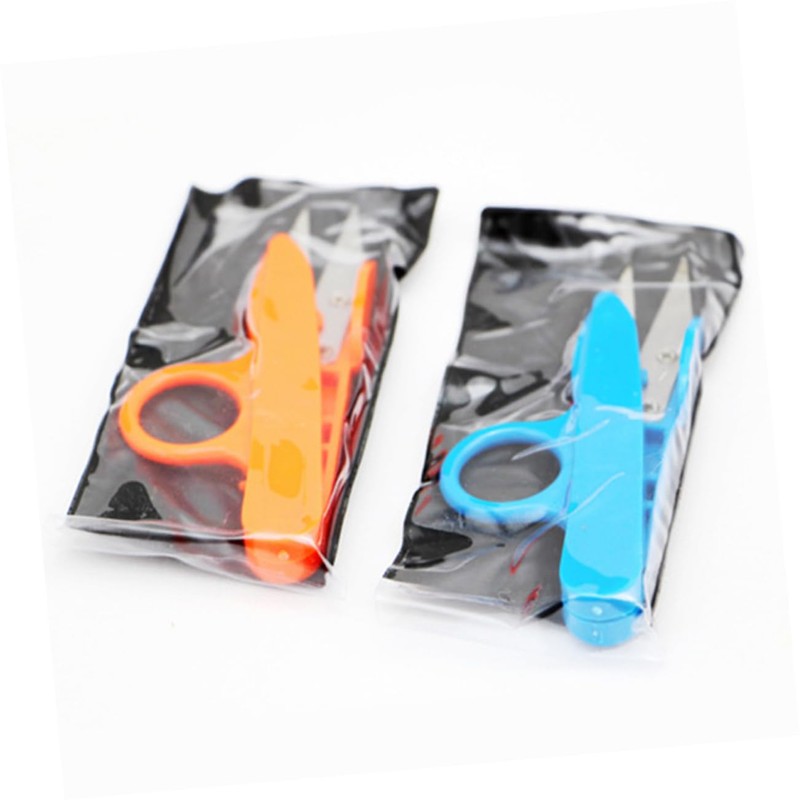 jojofuny 12pcs Multi-use High Carbon Steel Scissors Handle Yarn Cutters