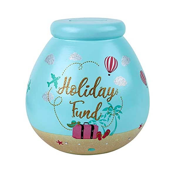 Holiday Fund Pots of Dreams Money Pot Save Up & Smash Money Box Gift