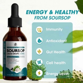 Bbeeaauu Soursop Graviola Liquid Drop for Cell Support & Regeneration and Gut Health