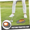 GRIRIW 2pcs Indoor Golf Putting Cup Realistic Plastic Hole Simulator