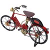 Red Mini Modern Bicycle Model Artwork Home Shop Decoration Ornament