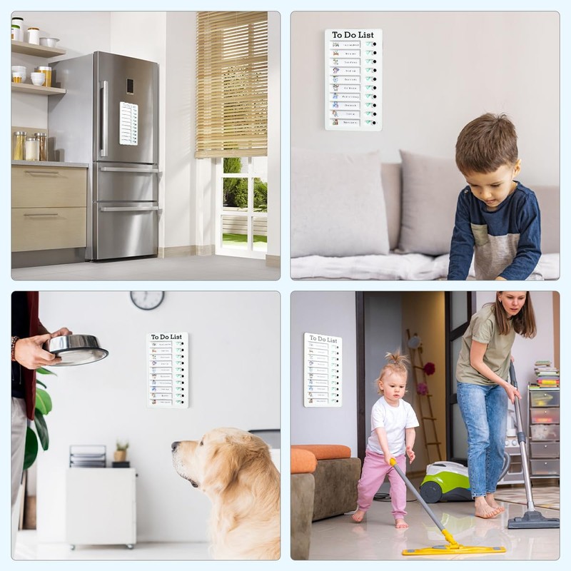 PIQOLA Chore Chart for Kids Multiple Kids ADHD Tools Checklist