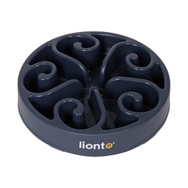 lionto Dog Bowl Anti-Slinging Bowl Non-Slip Cat Bowl Anti-Sling Dog Bowl Feeding Bowl 30 x 5.5 cm Grey