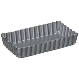 Tiger Crown 5166 Tart Shape, Gray, 2.0 x 3.9 x 0.7 inches (50 x 100 x 19 mm), Al-Tart Rectangle, Aluminum, Fluorine 2 Coat, Removed Bottom