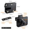 2 Pcs Double-Open Glass Cabinet Lock,Safety Lock,Zinc Alloy Glass Door