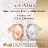 Auramag Copper Rings for Women,Lymphatic Drainage Magnetic Ring 100% Pure