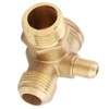 Akozon Brass Check Valve, Male Thread 90 Degree Brass Air