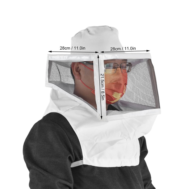 Beekeeper Hat, Beekeeper Protection Hat, Breathable Mesh Contraction Design, White