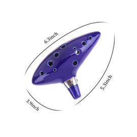DHwebWLP Zelda Ocarina of Time(Songs From the Legend of Zelda) 12 Hole Alto C Ocarina Instrument Gift For Zelda Fans beginners with Display Stand Music Book Neck-Strap Bag