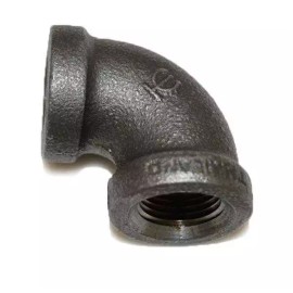 HPC Fire Black Iron 90 Degree Elbow, 3/8in. FPT
