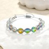 KELITCH Moon-Stone Beaded Bracelets Colorful Strands Bracelets Beach Bangles for