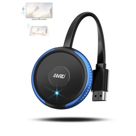 AIMIBO 4K Wireless Display Adapter 5G - Truly Plug & Play HDMI Wireless Dongle, Casting Video from Android iOS Windows MacOS Tablet Laptop to TV Monitor Projector, Support Airplay DLNA Miracast Blue