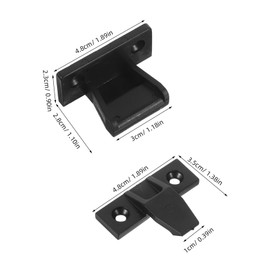 BUGUUYO 10pcs Plastic Furniture Brackets for Quick Fitting Cabinet Connections Versatile Mounting Clips for Wardrobe and Countertop Assembly