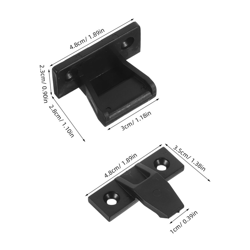 BUGUUYO 10pcs Plastic Furniture Brackets for Quick Fitting Cabinet Connections