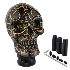 Padaodao Skull Car Gear Shift Knob Racing Stick Grip Shifter Lever Handle Automotive Accessories fit Most Manual Automatic Vehicles, Black