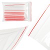 Pakomat Zip Bags, Pack of 100, Transparent Zip Pockets, Snap