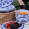 Melamine Dinnerware Set 12-Piece for 4 Dish Set Plates Bowls