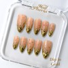 NailPhoria｜SURPRISE DEAL Collections (70 Styles) acrylic press nails:_Dip in Gold_L