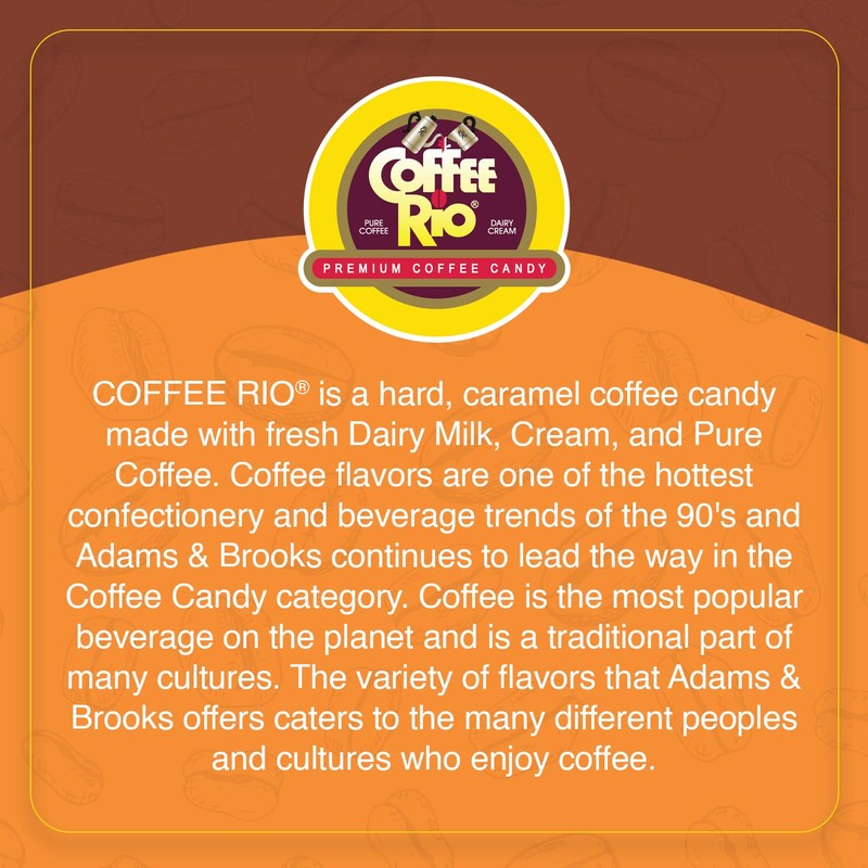 Coffee Rio Caffé Latté Coffee Candy Bulk Pack, 3 Pound