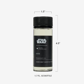 Aroma360 Hotel Collection, Star Wars Sith Essential Fragrance Oil, Dark Side, Luxury Essential Aromatherapy Scent Diffuser Oil, Hints of Cashmere Amber, Shadowy Violet, & Bitter Orange, 1.7 FL OZ