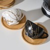 LUKA Ceramic Demitasse Espresso Cups Set with Saucers and Metal