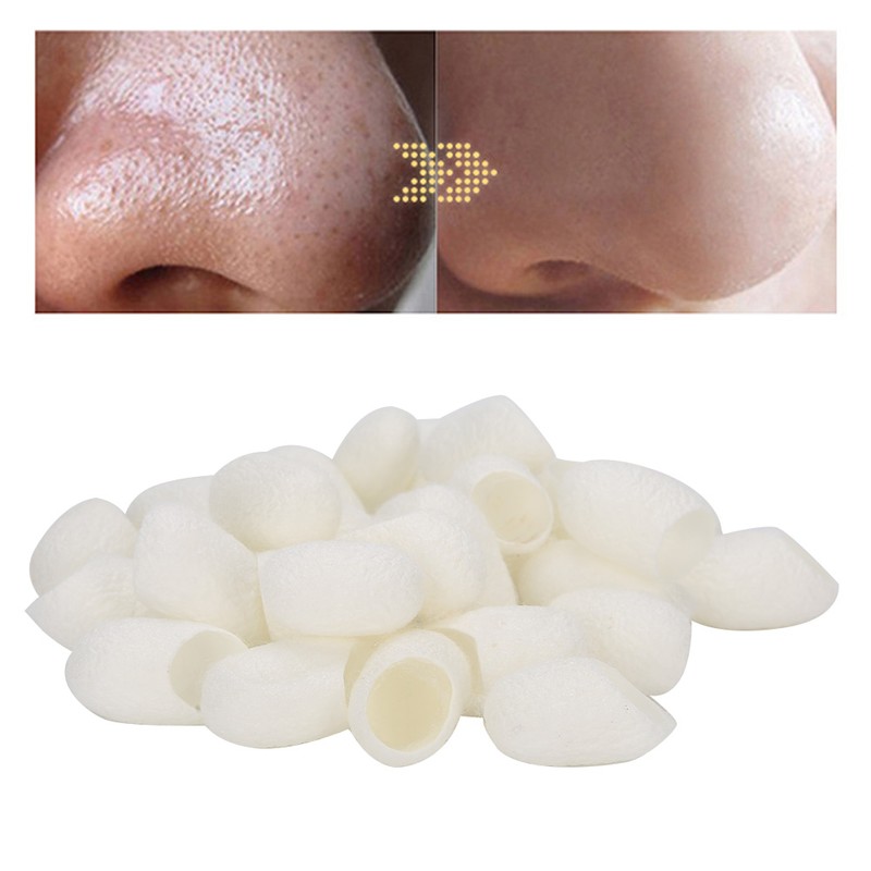 30pcs / Bottle Facial Care Natural Silks Cocoons Blackhead Removal