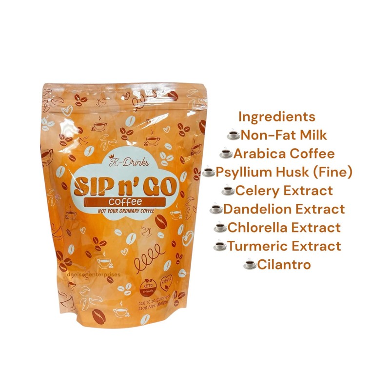 K-Drinks by Meldhen SIP n° GO Coffee - Keto-Friendly Instant