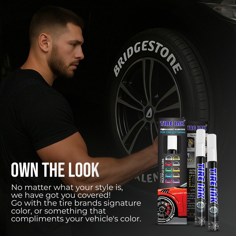 Tire Ink Color Tire Paint Pen - Waterproof Permanent Paint