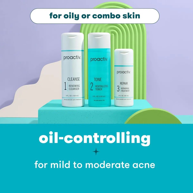 Kit Tratamiento Facial Anti Acne Proactiv 3 Pasos Reparador