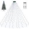 aneeway Christmas Tree Lights Cold White, 400LED 2m 16 Strands