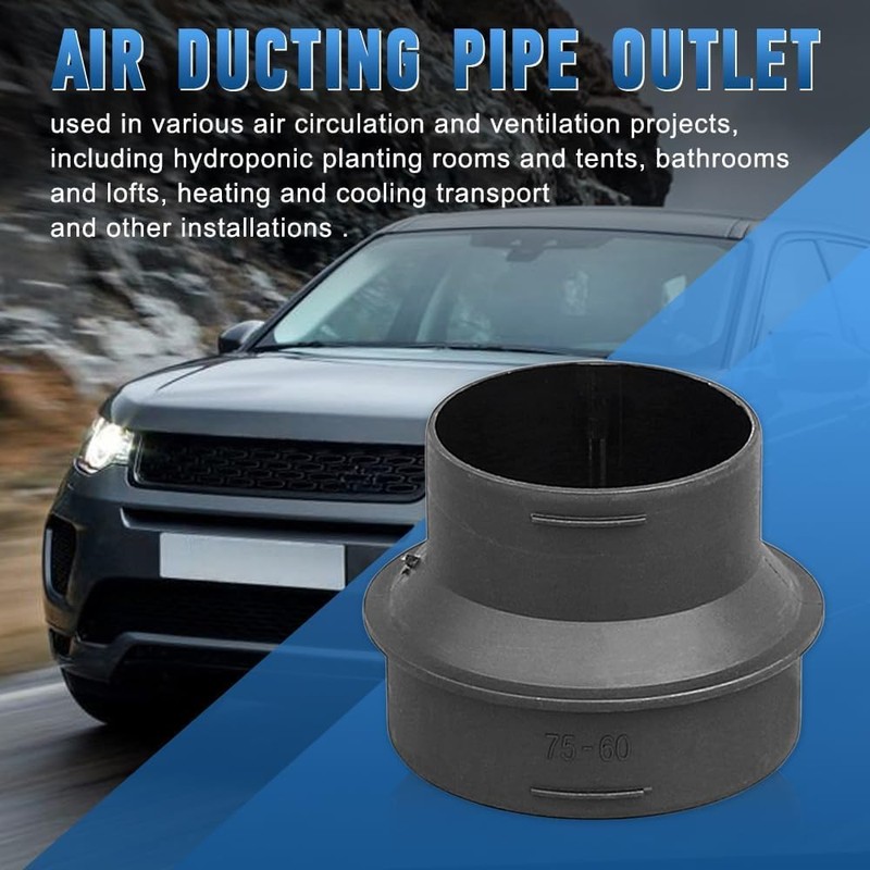 Zodazoqa Heater Ducting Adaptor 60mm To 75mm Car Heater Warm