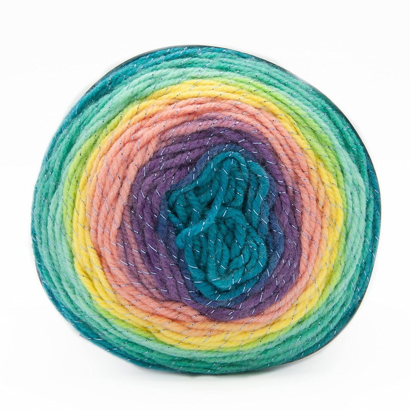 Lion Brand Yarn Mandala Sparkle Yarn, Serpens