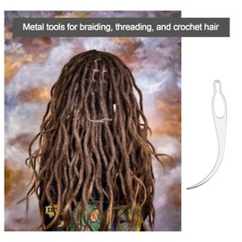 eMagTech 8pcs Hair Threading Crochet Dreadlocks Extensions Locking Tool - Tight Fitting Accessories Interlocking Tools