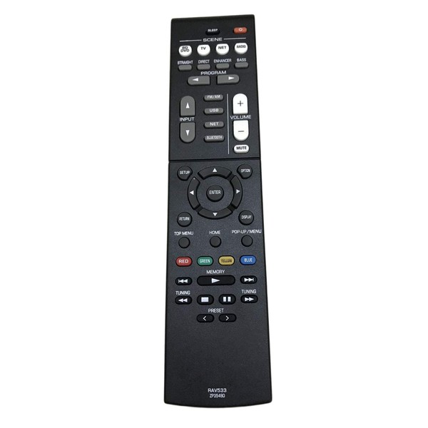 Replacement Remote Control for Yamaha RX-V379 RX-V381 RX-V383 RX-V385 HTR-3068