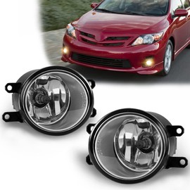 ENERBITIOUS Faros antiniebla de repuesto para Toyota Corolla 09-13, 07-14 Camry, 08-10 Highlander, 10-11 Prius, 08-11 Lexus LX570, 10-13 RX350 Luz antiniebla compatible con bombillas H11 de 12 V 55 W