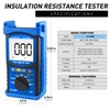 Digital Insulation Resistance Tester - Voltage Testing Range 5000V, Meg
