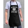 ApronMen, Cool Cats and Kittens Adjustable BBQ Apron for Men,
