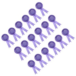 YOKIVE 18 Pcs Blank Award Ribbon, Winner Ribbons with Pin | Recognition Ribbon Great for Home Study Wedding, Competition, Purple