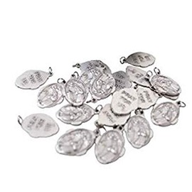 Bulk Medal Lot of 20 Metal Saint Pendant (St. Rita)