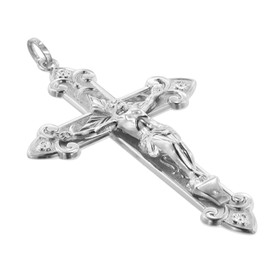 trendor Cross Pendant for Men 925 Silver 65 mm Silver Cross Pendant Men's Silver Pendant Men's Jewellery Silver Timeless Gift Idea 35789, Sterling Silver, No Gemstone