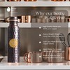 Rasiya Art Pure Copper Water Bottle - 32 oz -