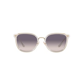 Coach HC7135 Sunglasses, Light Gold/Crystal/Purple Pink Gradient, 54 mm