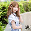 #03CFM Cafe Mocha Wig, Torte Midi, Hand Planted, Made with